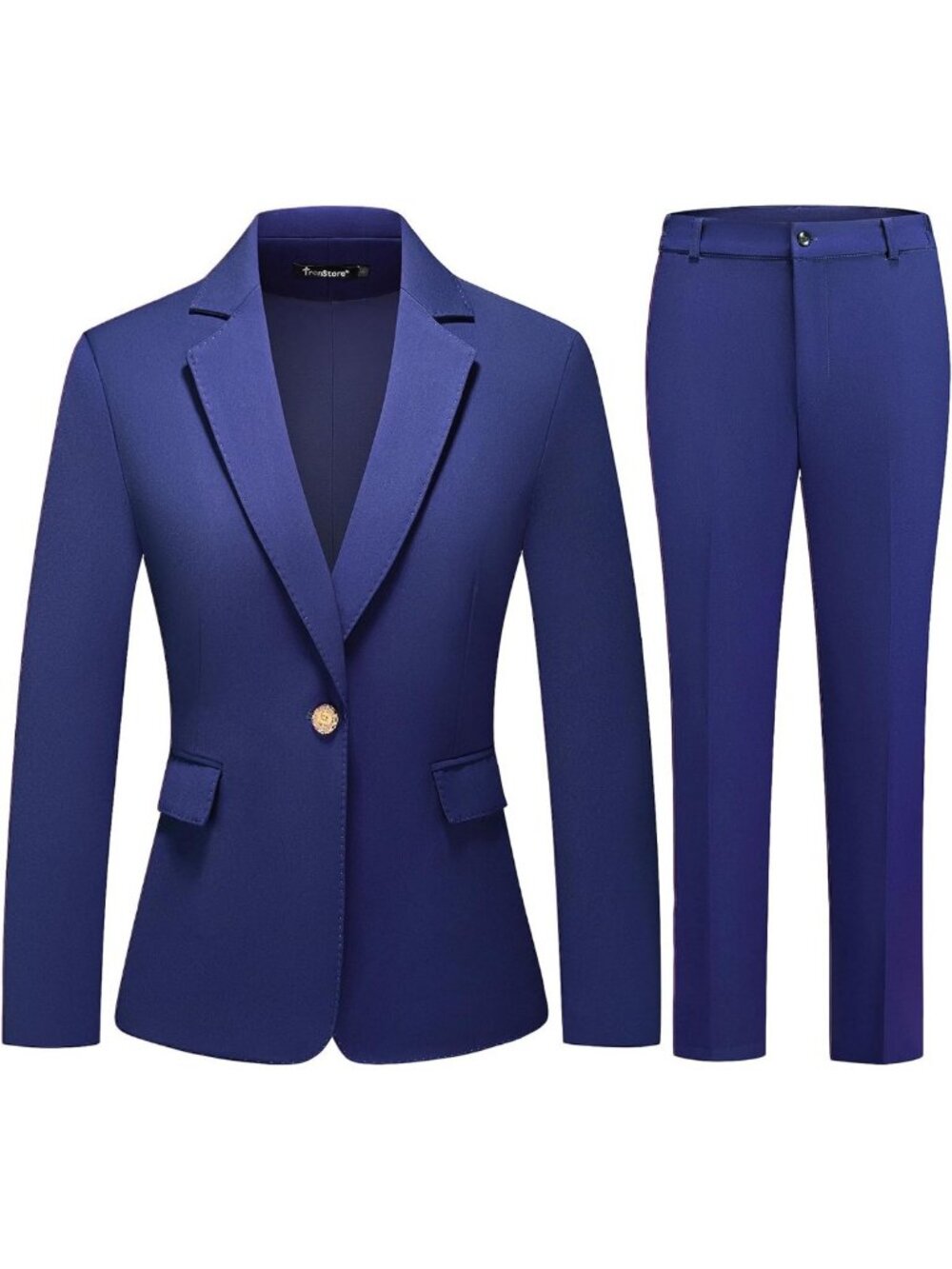Chic Women's Notched Lapel Blazer & Pants Set | Stylish Formal Business Suit